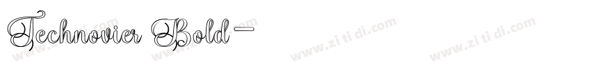 Technovier Bold字体转换